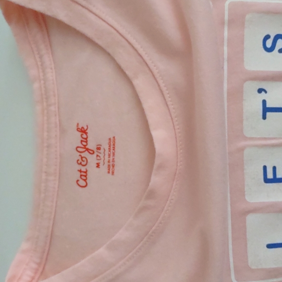 Girls long sleeve top tee size 7/8 cat and jack children's place lightweight - Picture 3 of 5